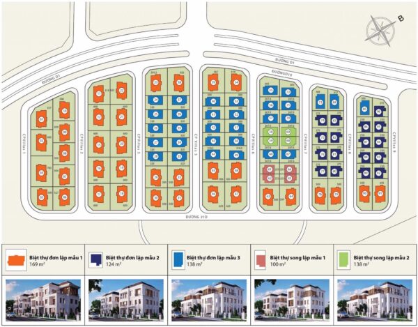 Mặt bằng biệt thự Vinhomes Central Park