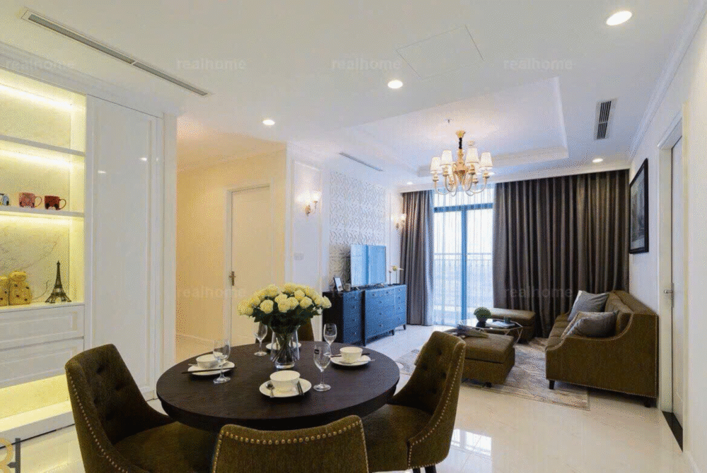 Căn hộ 3 phòng ngủ Central 1 cho thuê. Full nội thất hiện đại view đẹp