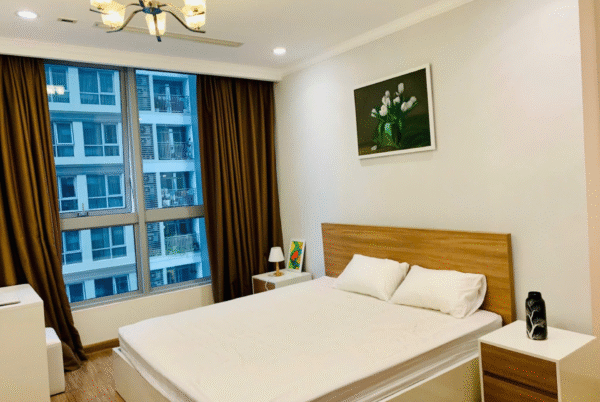 Cho thuê căn hộ 1 phòng ngủ Landmark 4 tầng trung, view Landmark 81