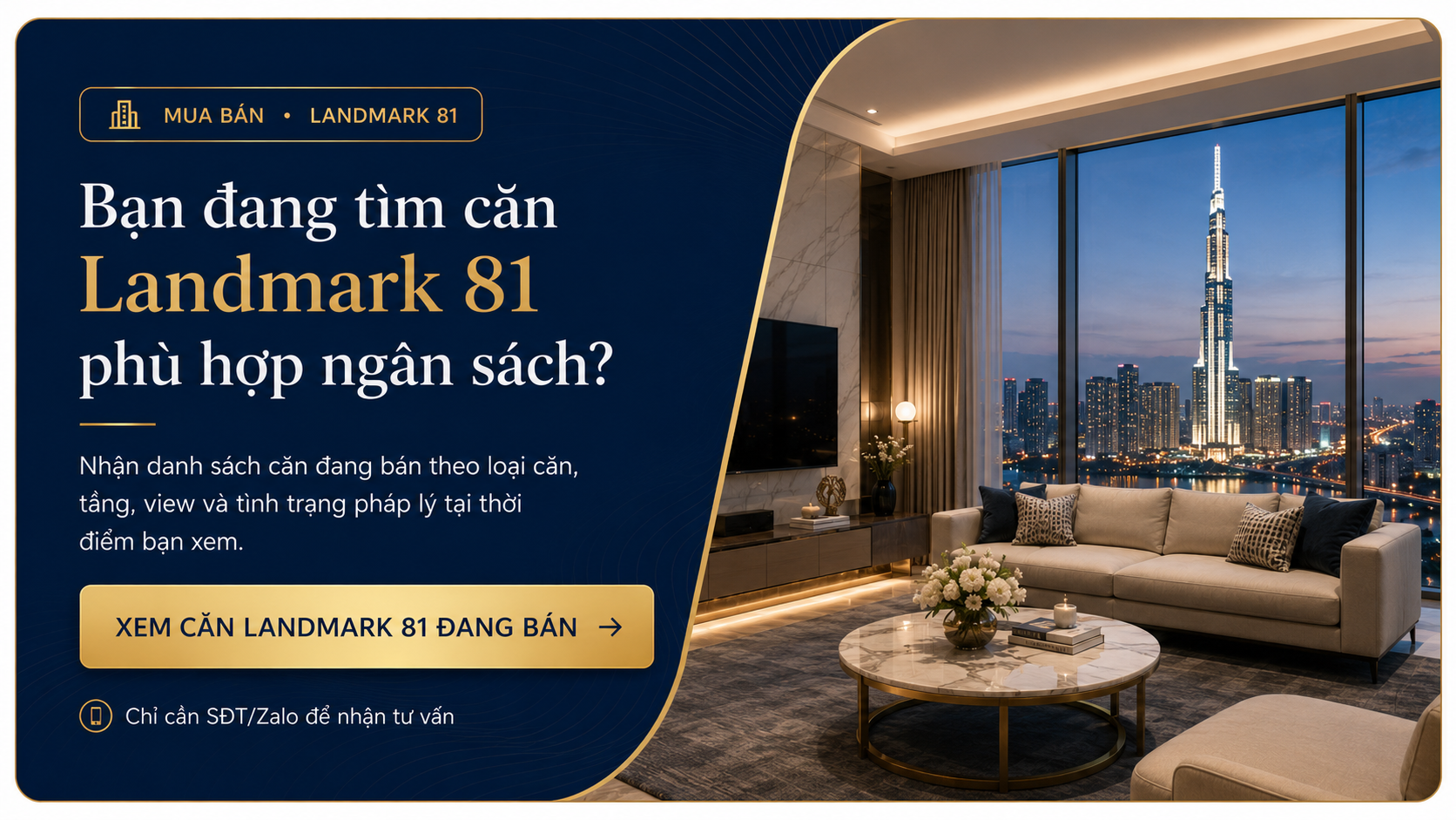 Banner tìm căn Landmark 81 phù hợp ngân sách